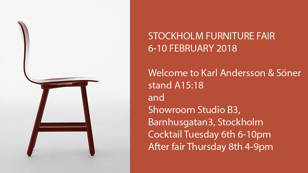 Stockholm Furniture Fair 2018 Karl Andersson Söner